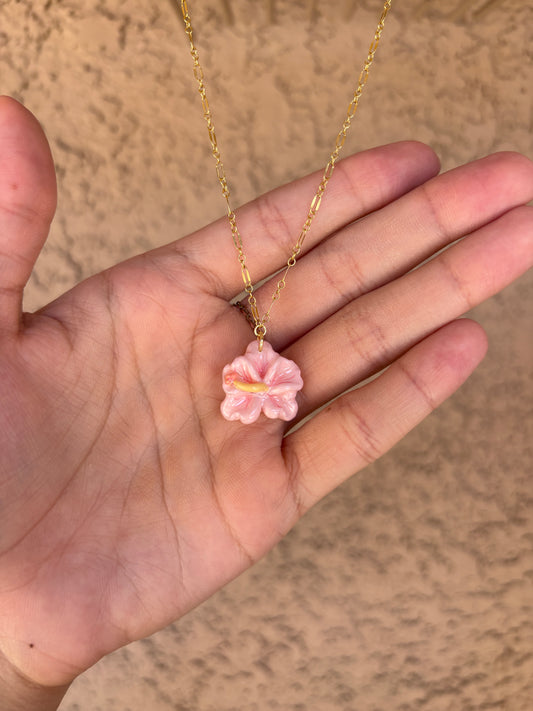 hibiscus necklace