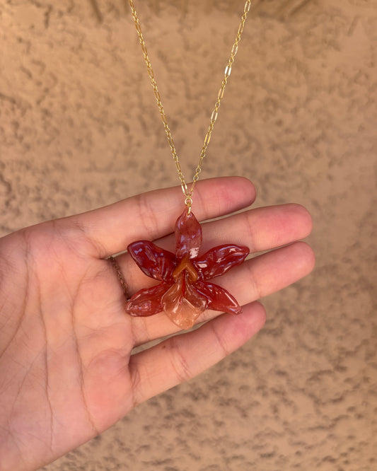 orchid necklace