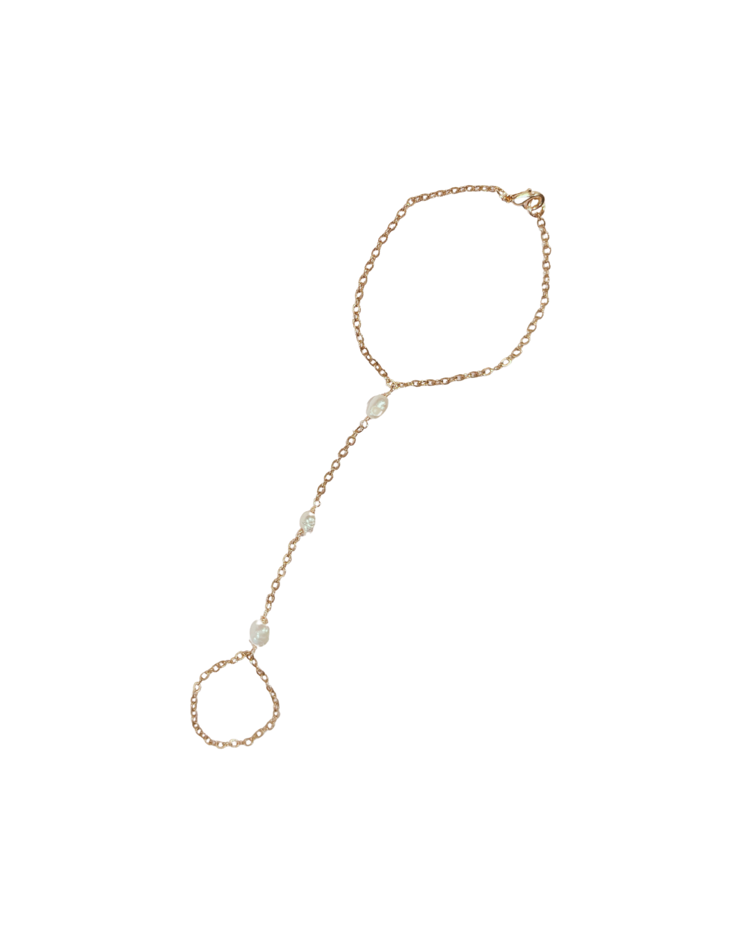 Trio Pearl Hand Chain