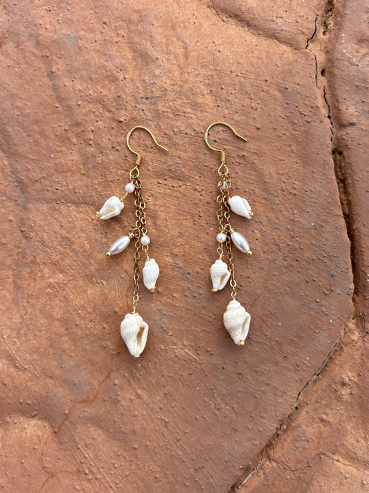 shell dangle earrings