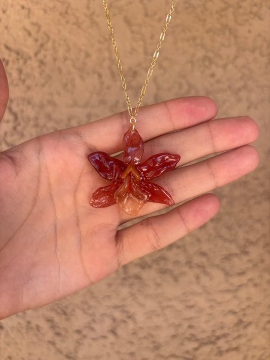 orchid necklace