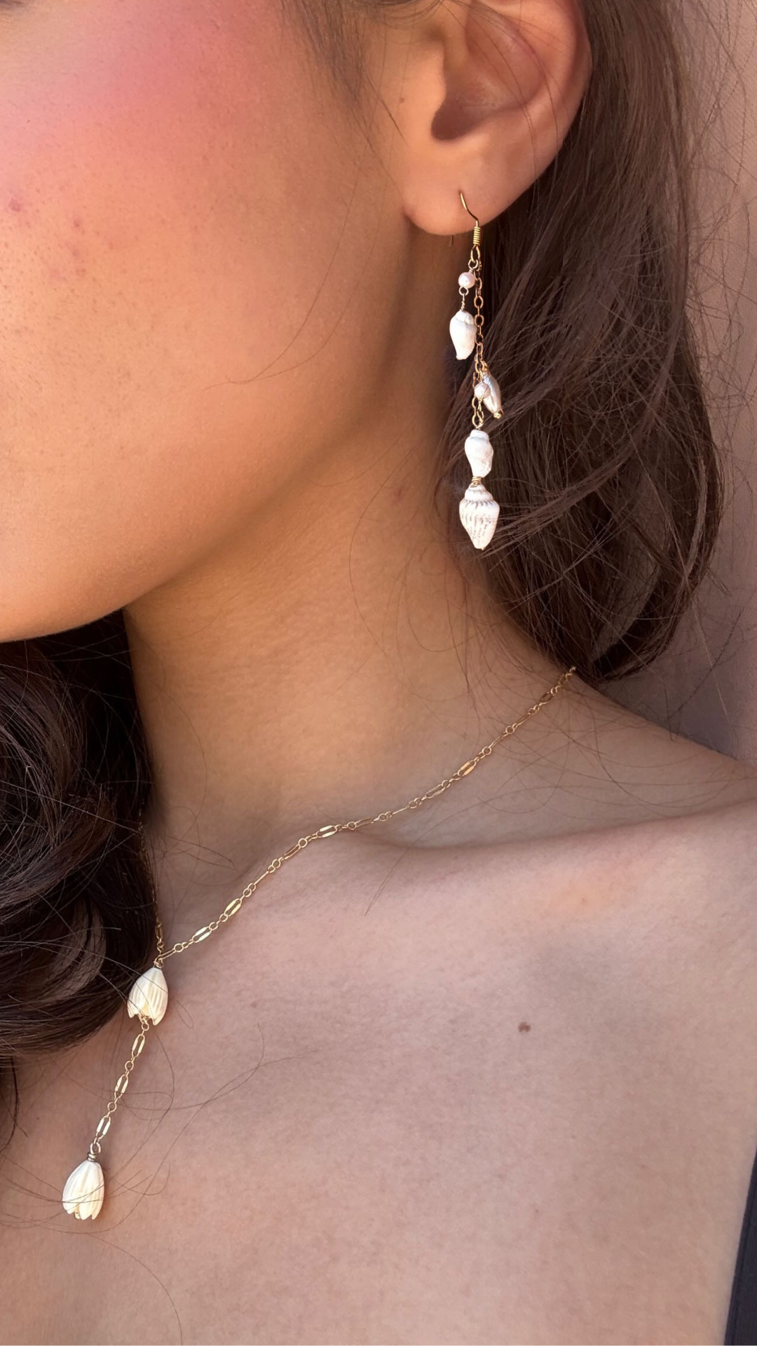 shell dangle earrings